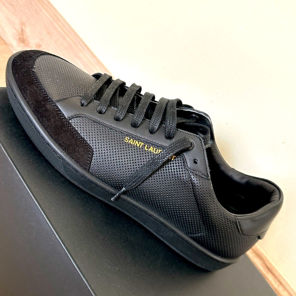 Saint Laurent Black Sneakers Minimalist Design